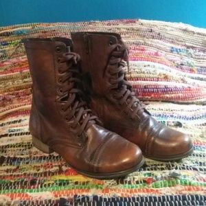 ⚡Steve Madden "Troopa" Leather Combat Boots⚡